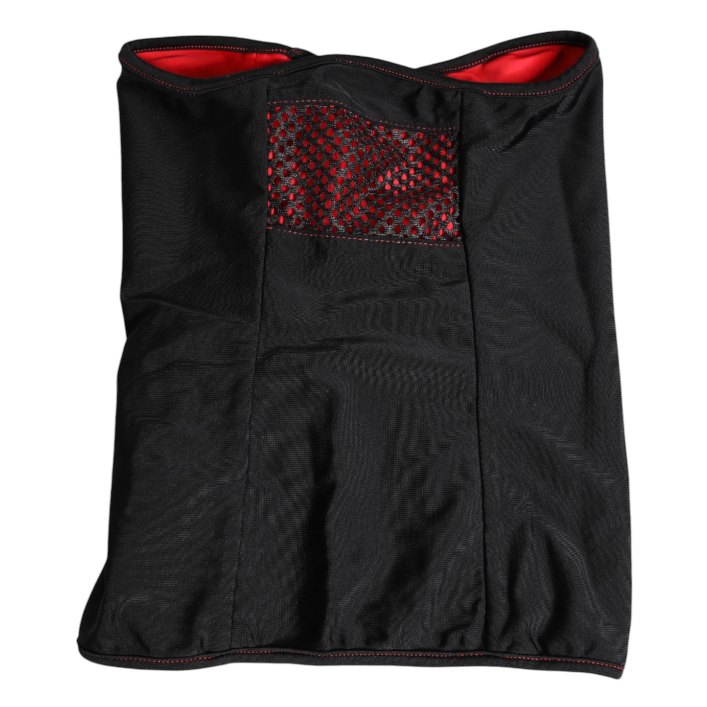 Dolce & Gabbana Black Nylon Knitted Neck Warmer Balaclava Scarf Dolce & Gabbana