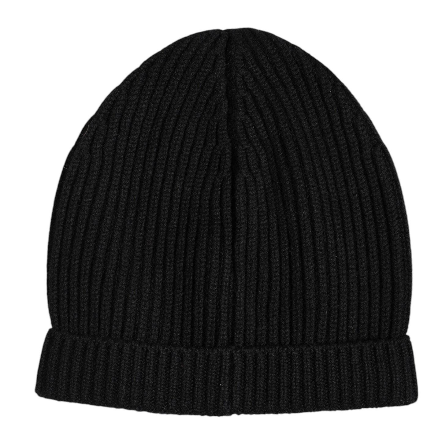 Dolce & Gabbana Black Cashmere Knitted Winter Beanie Hat Dolce & Gabbana