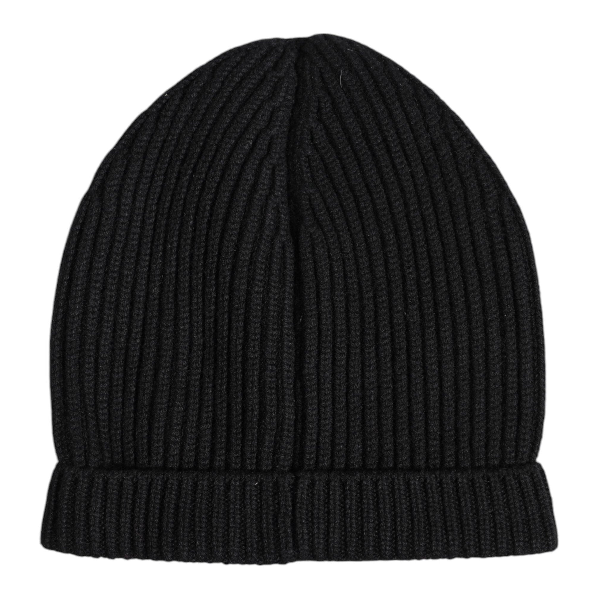 Dolce & Gabbana Black Cashmere Knitted Winter Beanie Hat