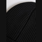 Dolce & Gabbana Black Cashmere Knitted Winter Beanie Hat