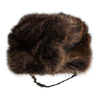 Dolce & Gabbana Brown Fur Women Bucket Hat