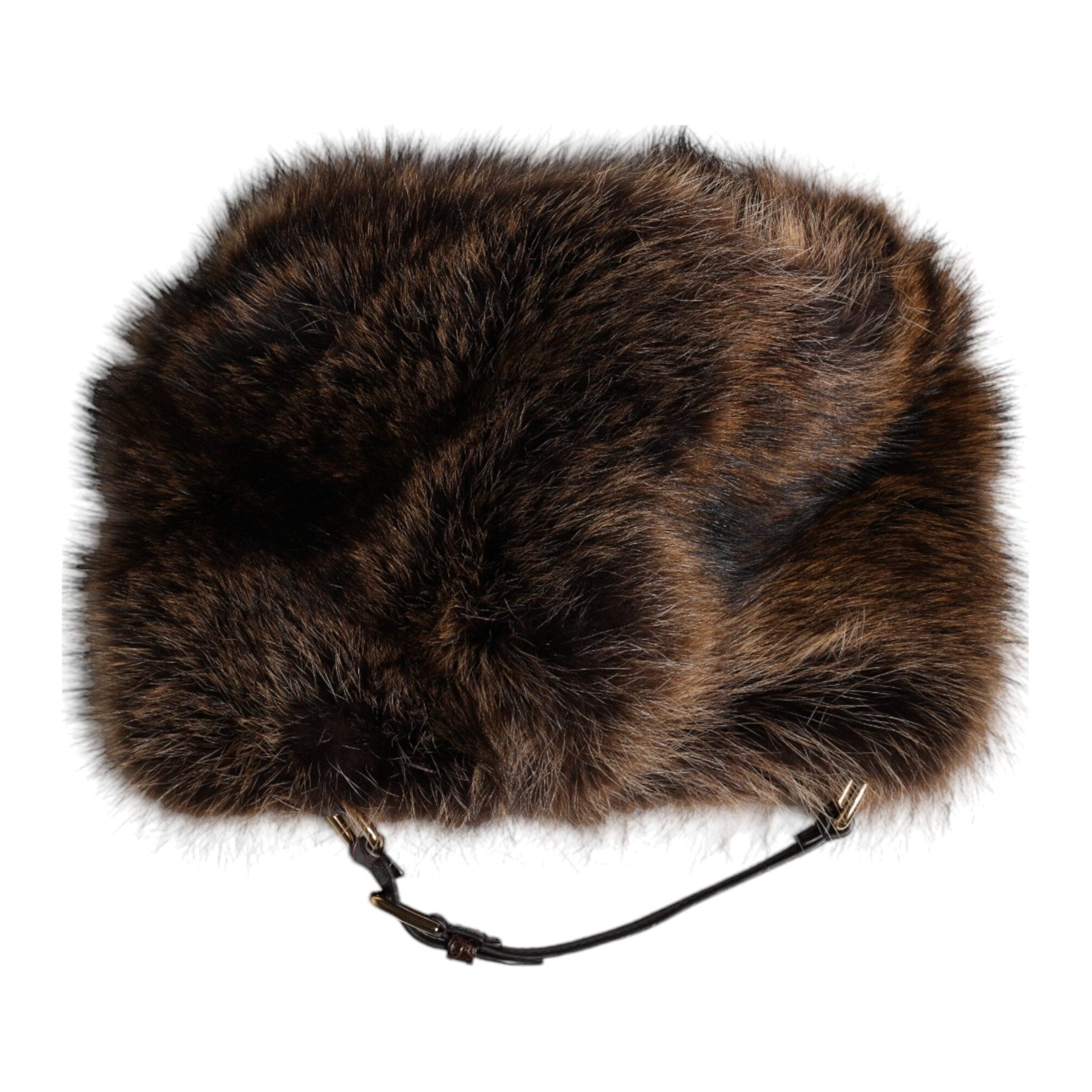 Dolce & Gabbana Brown Fur Women Bucket Hat
