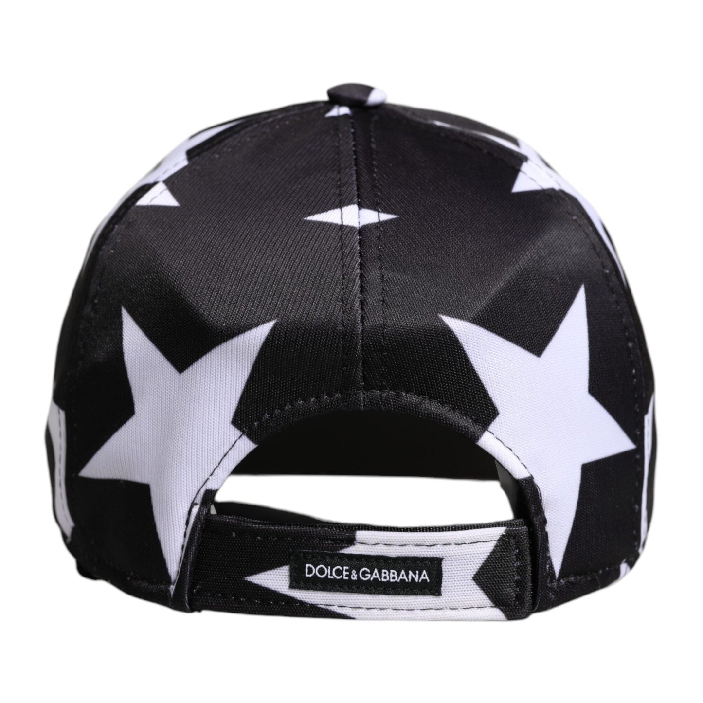 Dolce & Gabbana Black Star Print Polyester Baseball Cap