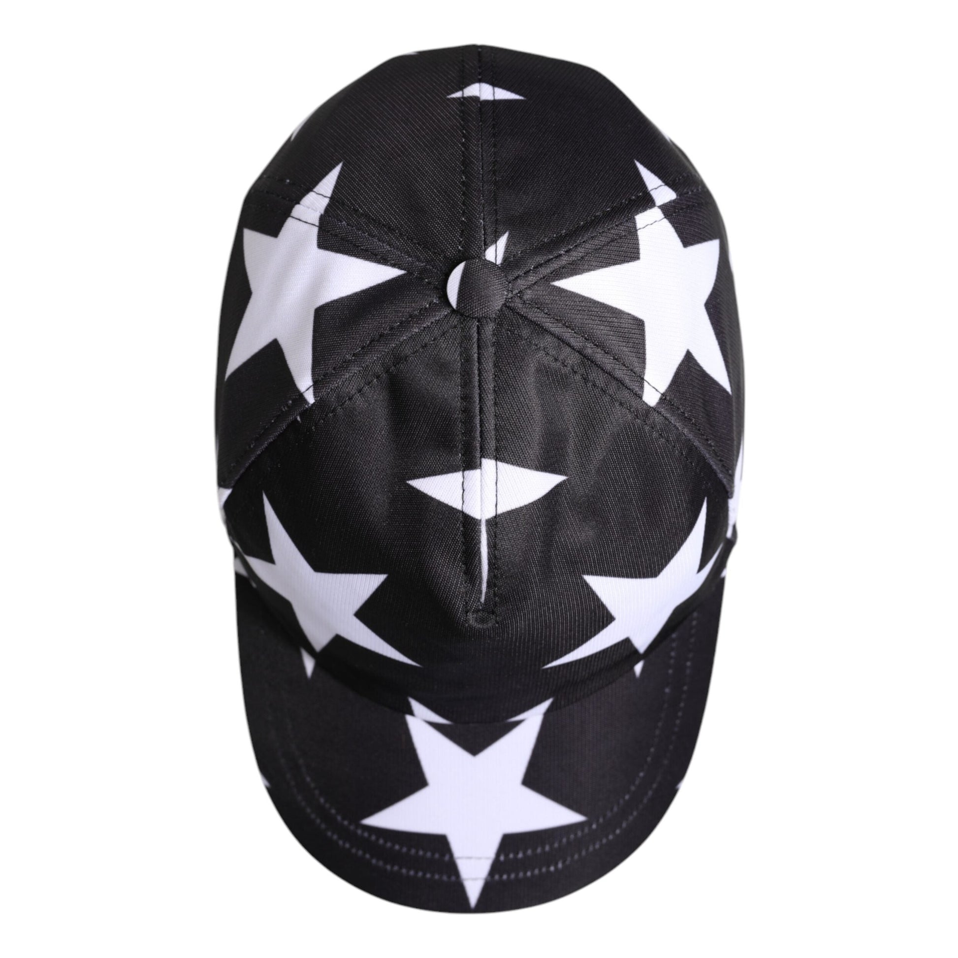Dolce & Gabbana Black Star Print Polyester Baseball Cap