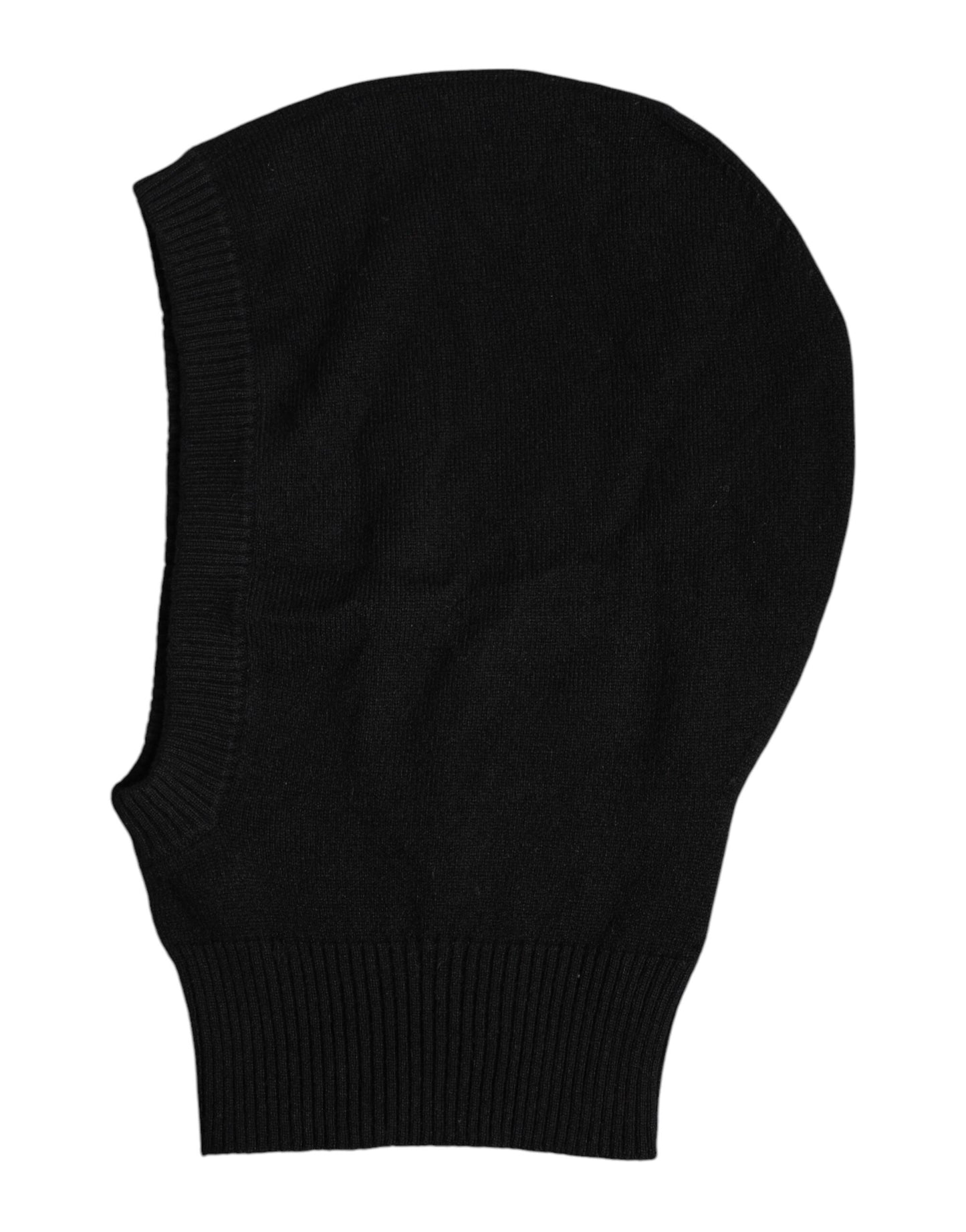 Dolce & Gabbana Black Cashmere Knitted Ski Mask Balaclava Hat Dolce & Gabbana