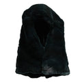 Dolce & Gabbana Black Weasel Fur Womens Beanie Hat