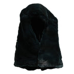 Dolce & Gabbana Black Weasel Fur Womens Beanie Hat