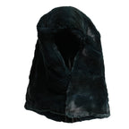 Dolce & Gabbana Black Weasel Fur Womens Beanie Hat