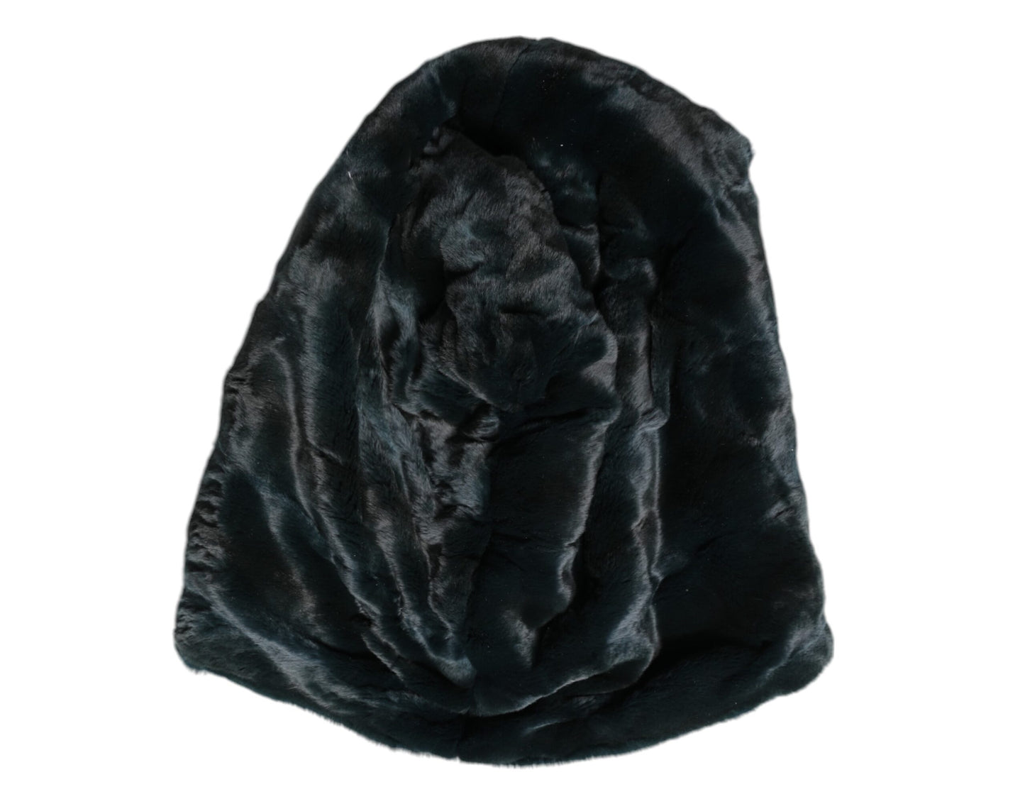 Dolce & Gabbana Black Weasel Fur Womens Beanie Hat Dolce & Gabbana
