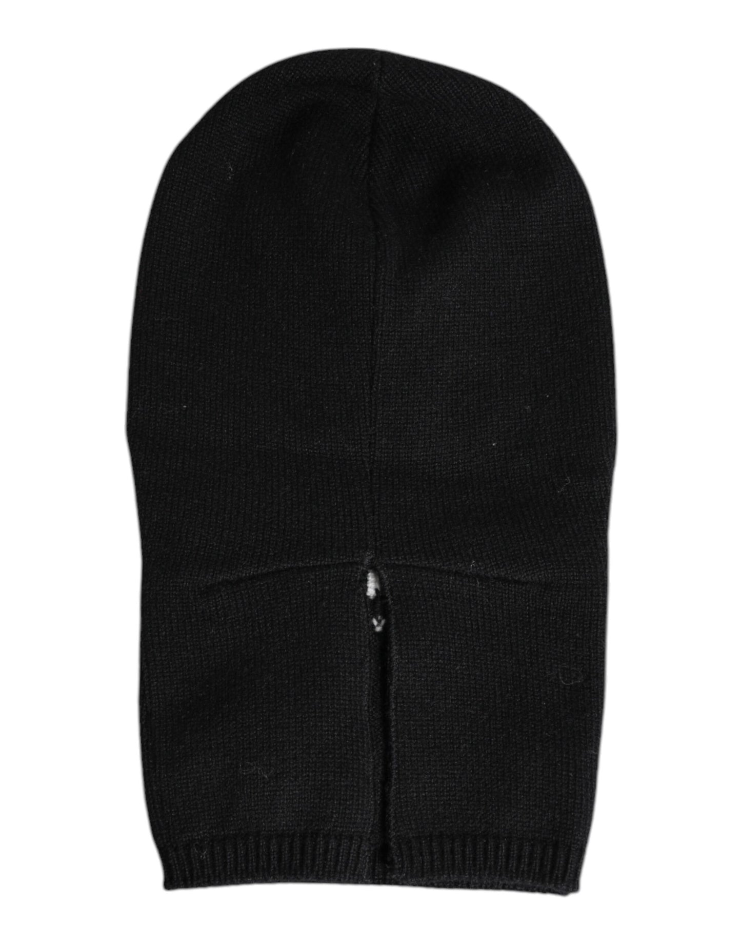 Dolce & Gabbana Black Cashmere Knitted Ski Mask Balaclava Hat Dolce & Gabbana