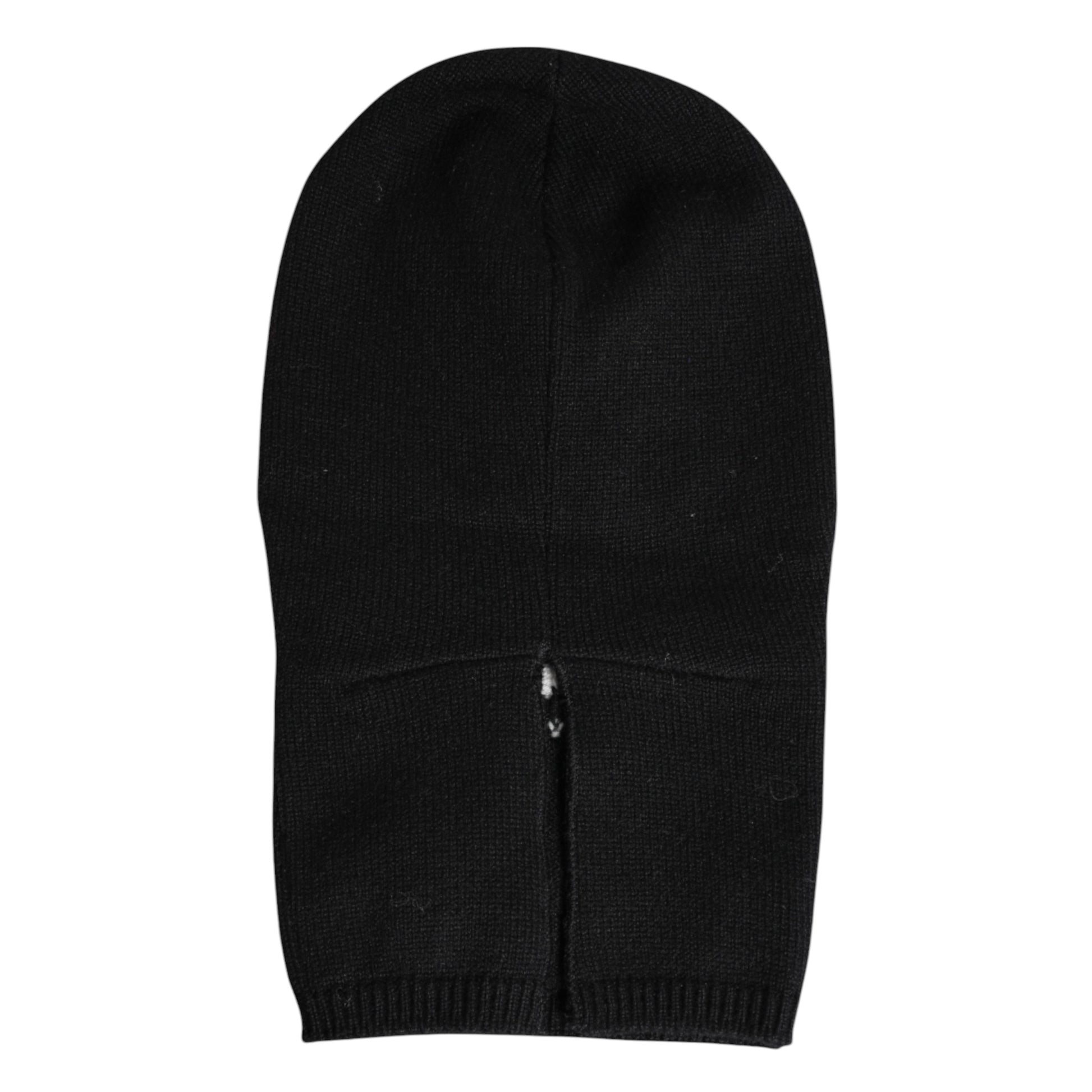 Dolce & Gabbana Black Cashmere Knitted Ski Mask Balaclava Hat Dolce & Gabbana