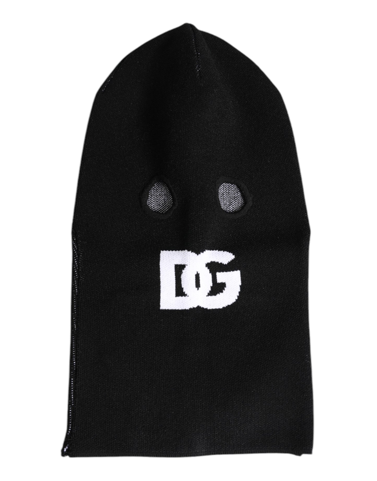 Dolce & Gabbana Black Cashmere Knitted Ski Mask Balaclava Hat Dolce & Gabbana