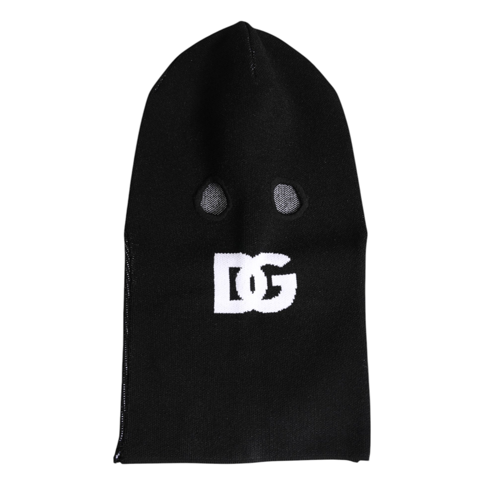 Dolce & Gabbana Black Cashmere Knitted Ski Mask Balaclava Hat Dolce & Gabbana