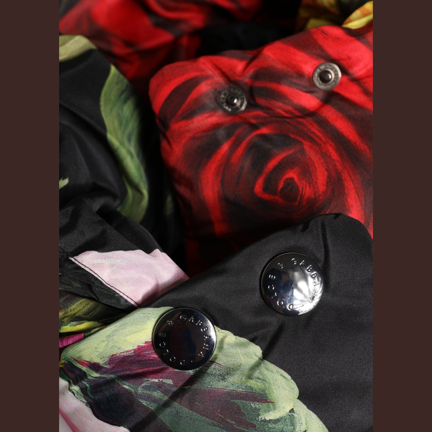 Dolce & Gabbana Black Floral Print Whole Head Wrap Hat