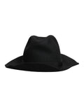 Dolce & Gabbana Black Wide Brim Trilby Fedora Hat - Eljoys Fashion 