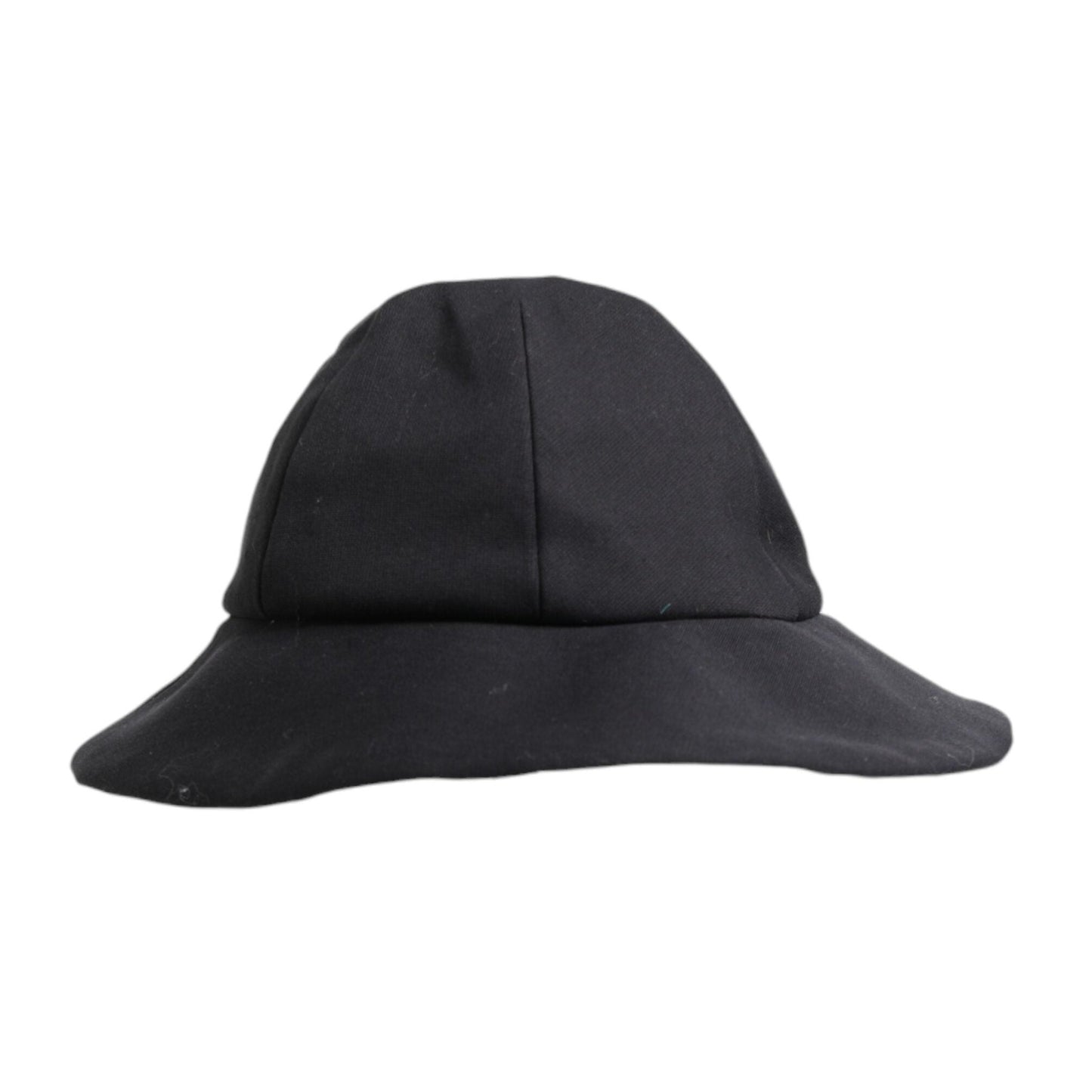 Dolce & Gabbana Black Cotton Wide Brim Bucket Hat