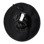 Dolce & Gabbana Black Cotton Wide Brim Bucket Hat