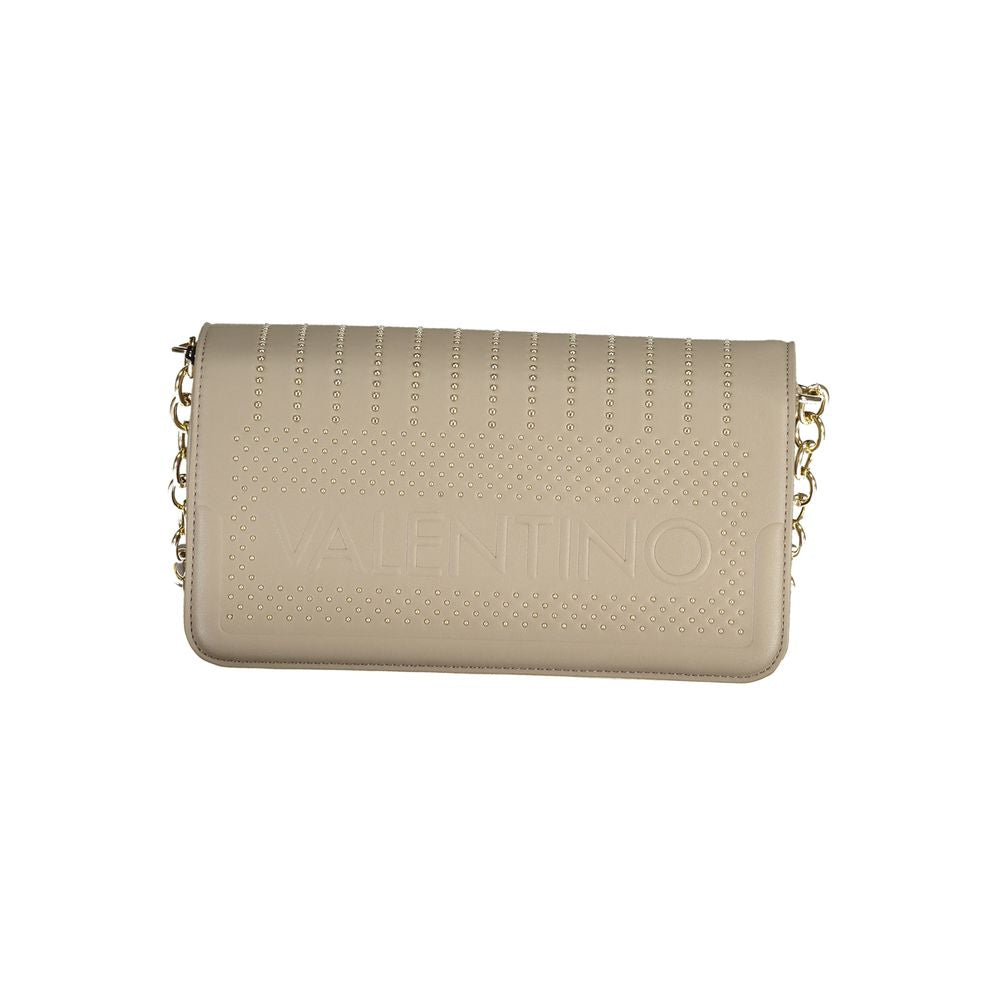 Beige Mario Valentino women's polyurethane bag with stylish design and sleek appearance, perfect for everyday use.