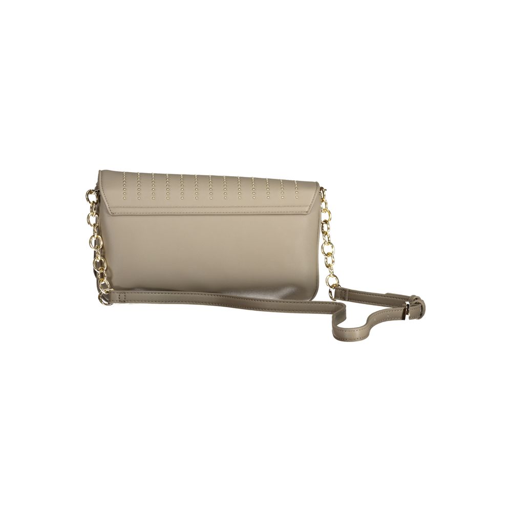 Mario Valentino beige polyurethane women's bag with sleek design and subtle branding, perfect for stylish everyday use.
