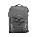 Calvin Klein Nero polyester men's backpack with adjustable straps and multiple compartments, stylish and functional for everyday use.
