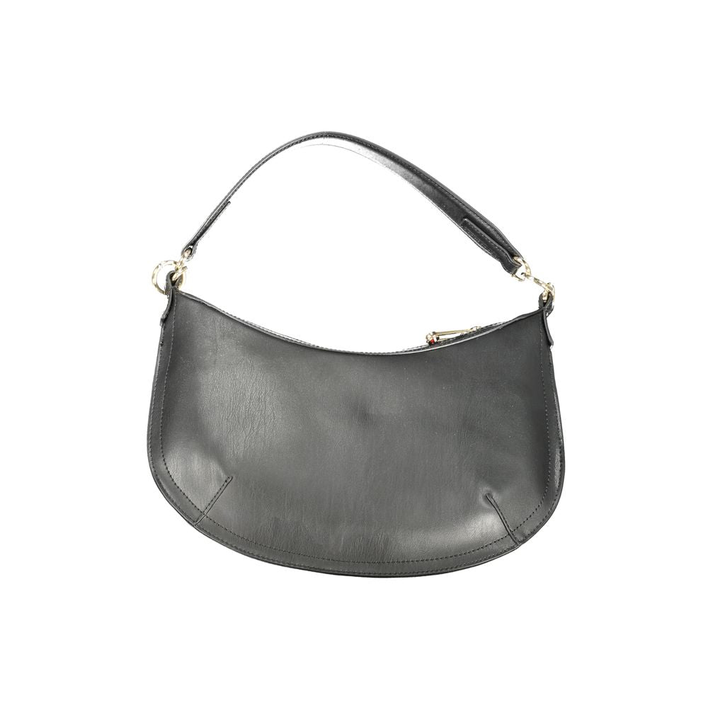 Tommy Hilfiger Nero Poliuretano women's handbag with sleek design and structured shape, featuring subtle branding and modern style.