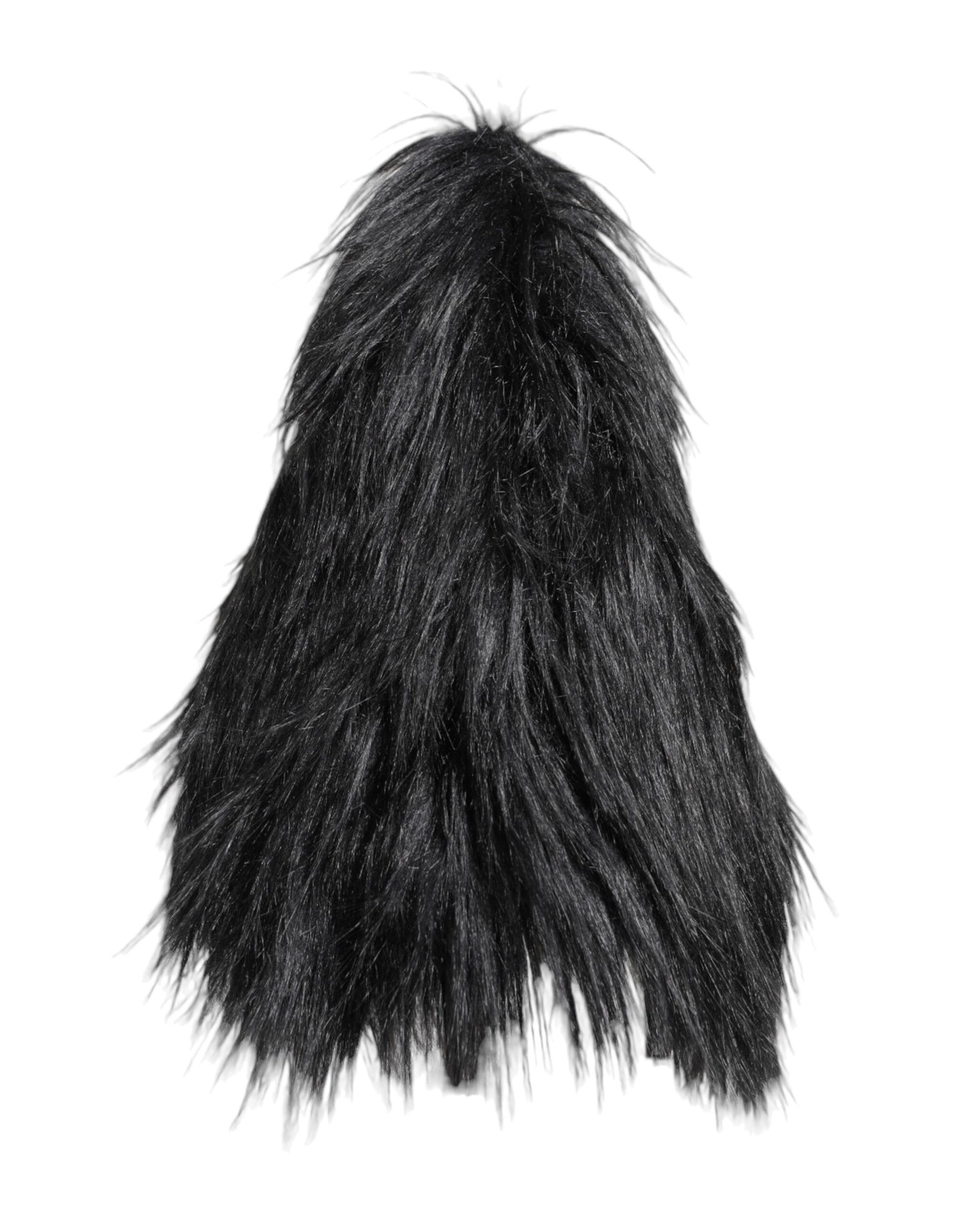 Dolce & Gabbana Black Acrylic Fur Womens Bucket Hat Dolce & Gabbana