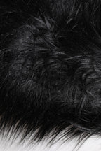 Dolce & Gabbana Black Acrylic Fur Womens Bucket Hat