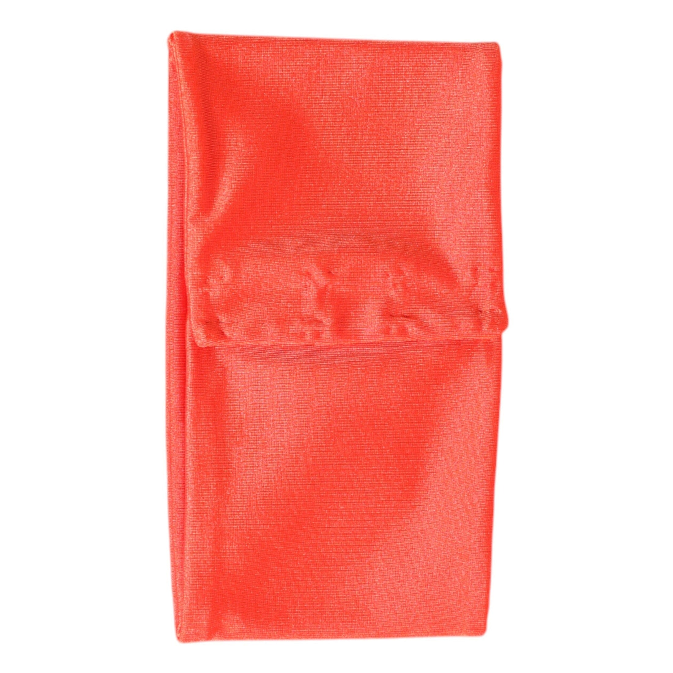 Dolce & Gabbana Orange Nylon Stretch Women Neck Warmer Scarf