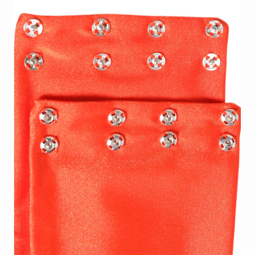 Dolce & Gabbana Orange Nylon Stretch Women Neck Warmer Scarf