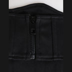 Dolce & Gabbana Black Cotton Waist Tuxedo Belt Cummerbund
