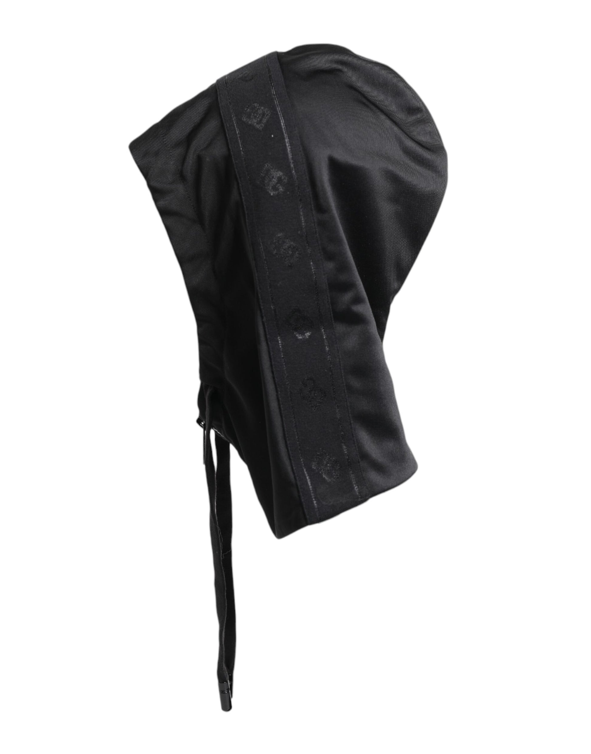 Dolce & Gabbana Black Polyester Whole Head Wrap Hat Dolce & Gabbana