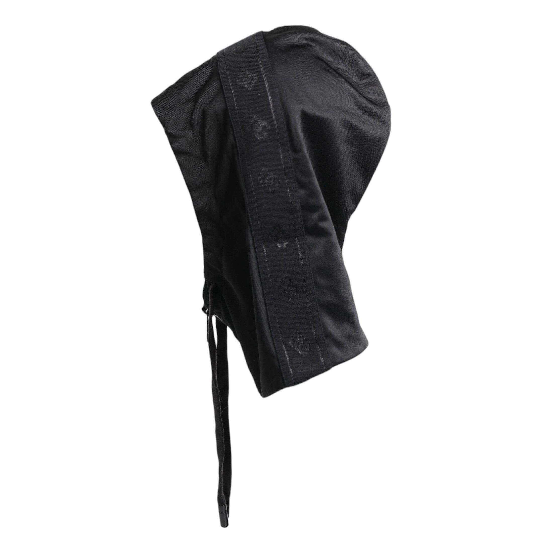 Dolce & Gabbana Black Polyester Whole Head Wrap Hat