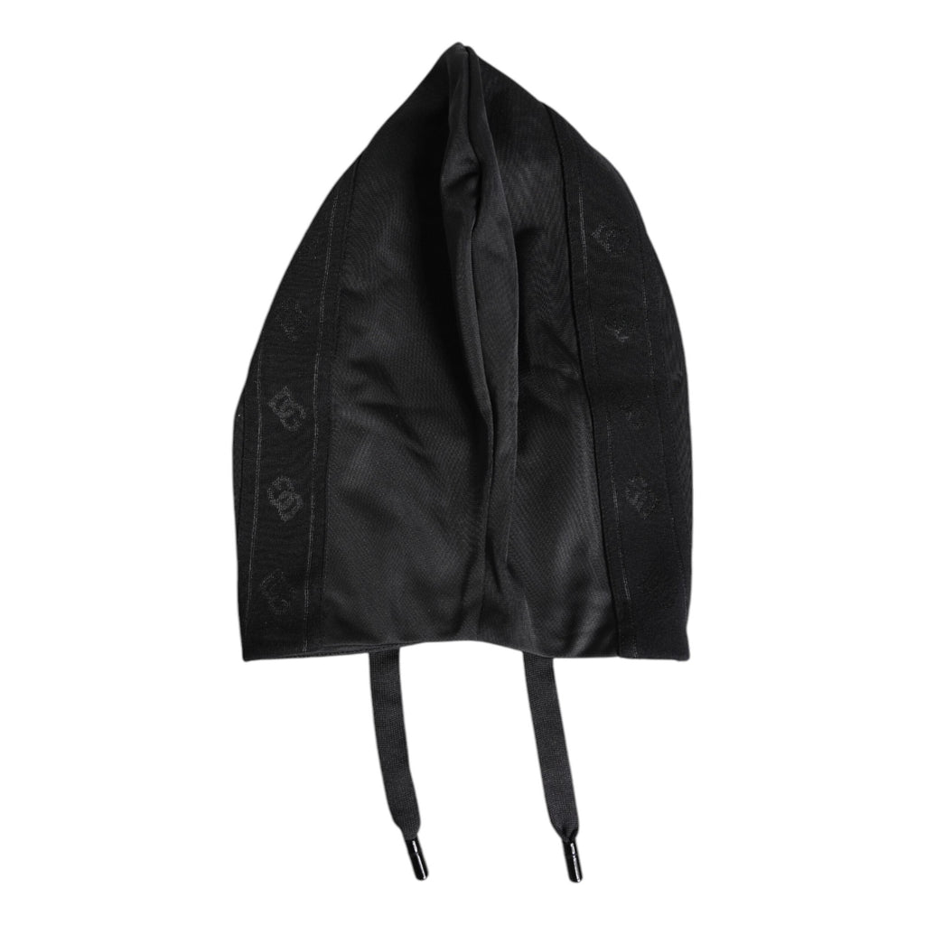 Dolce & Gabbana Black Polyester Whole Head Wrap Hat