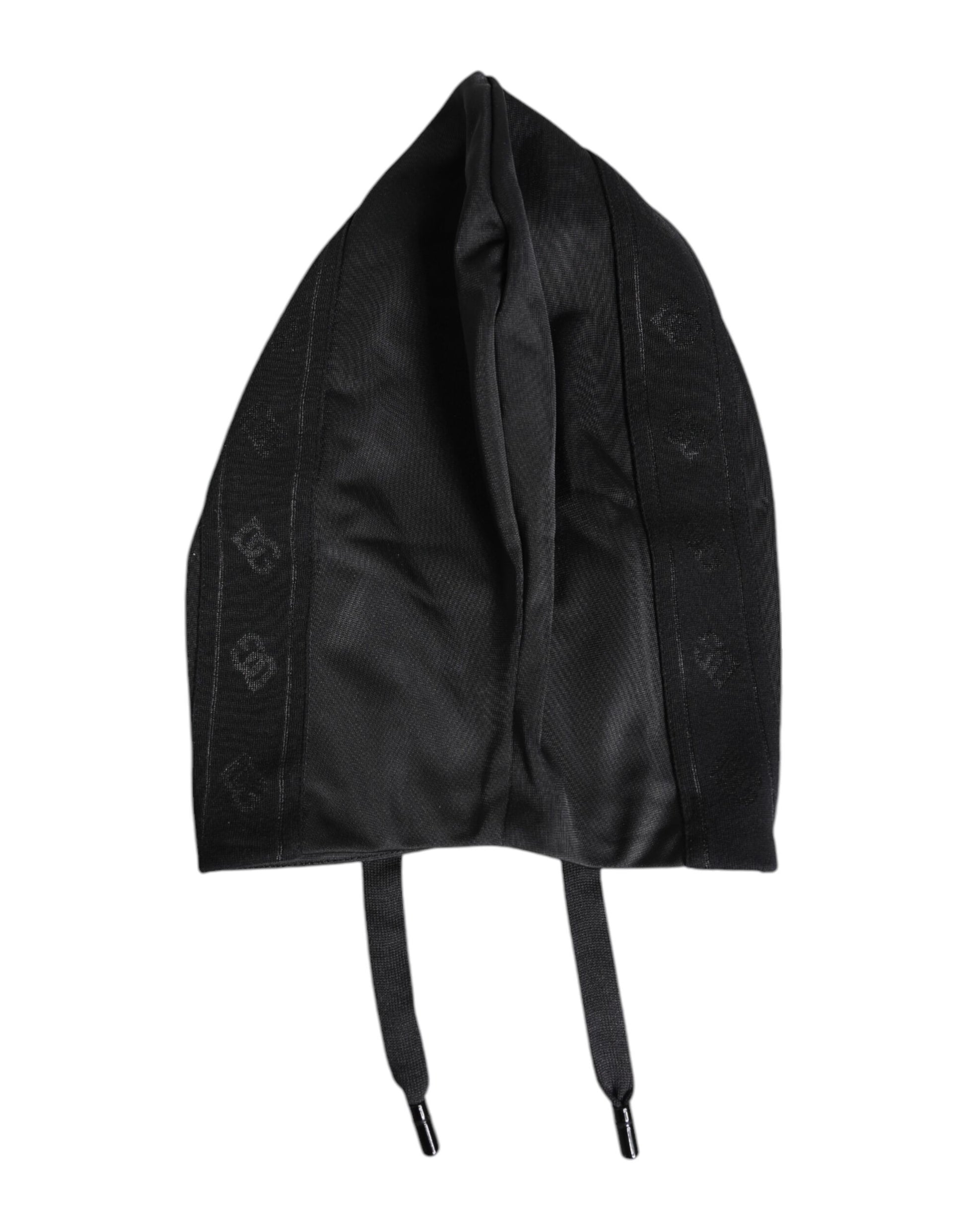 Dolce & Gabbana Black Polyester Whole Head Wrap Hat Dolce & Gabbana