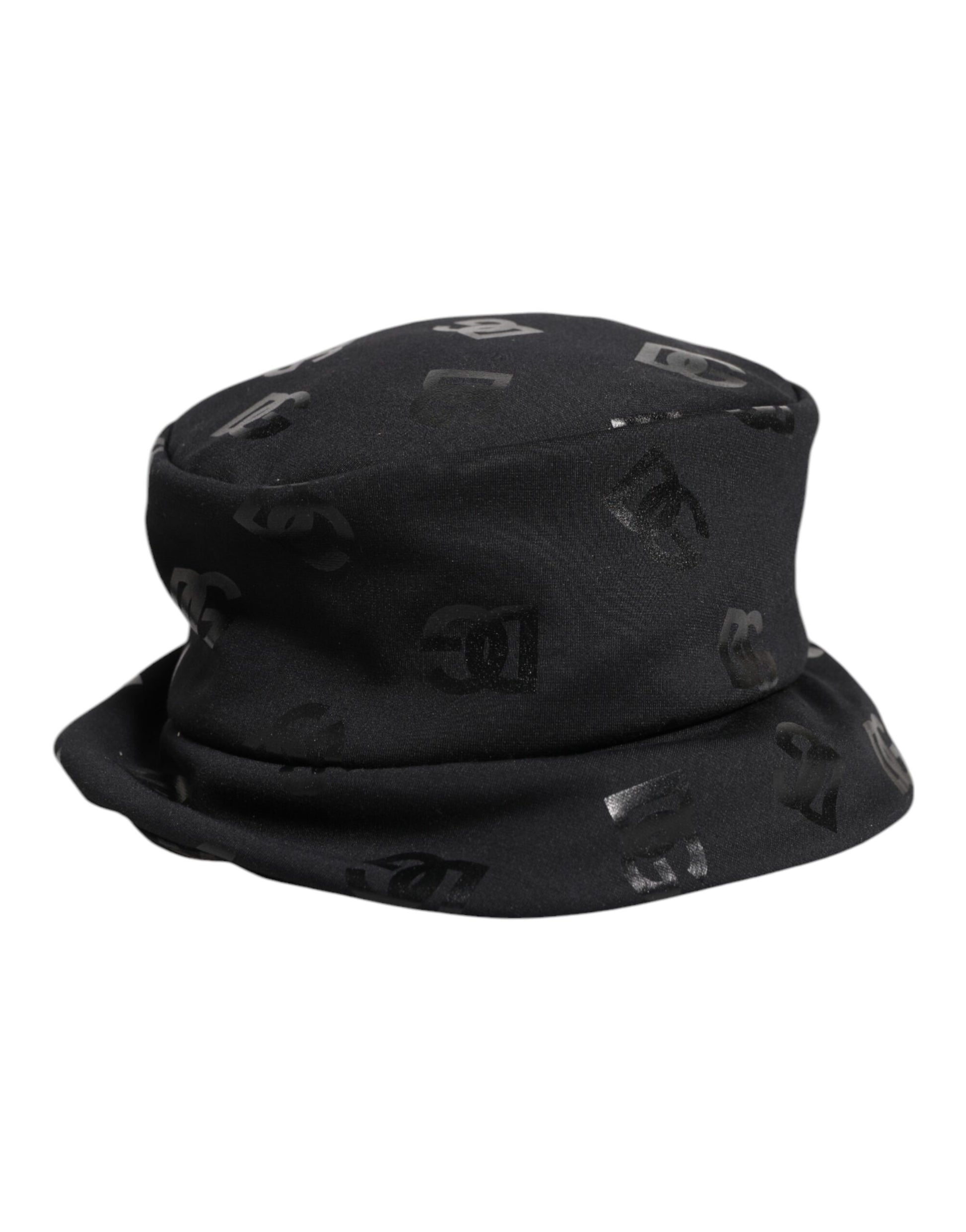 Dolce & Gabbana Black DG Monogram Polyester Jacquard Bucket Hat Dolce & Gabbana