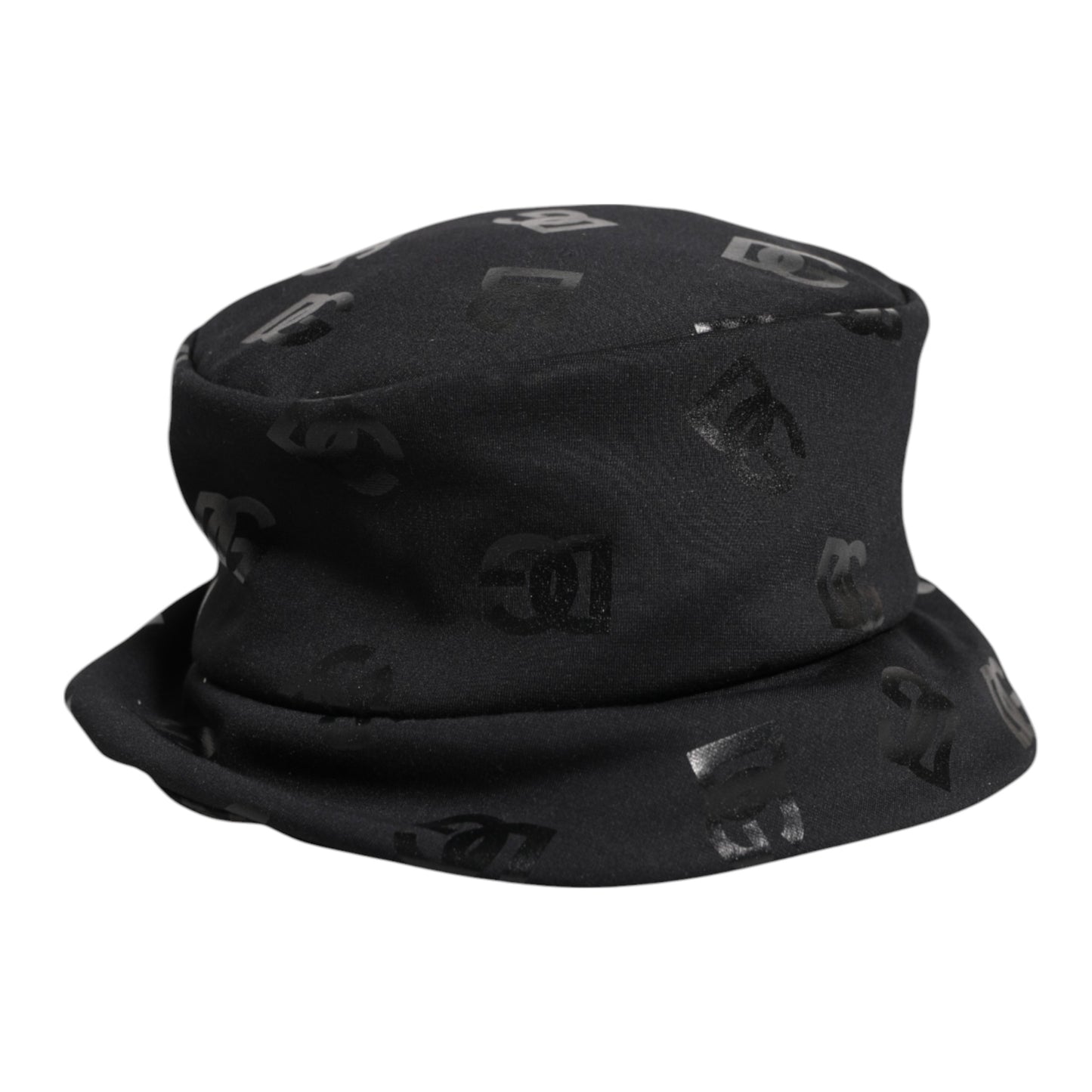 Dolce & Gabbana Black DG Monogram Polyester Jacquard Bucket Hat Dolce & Gabbana