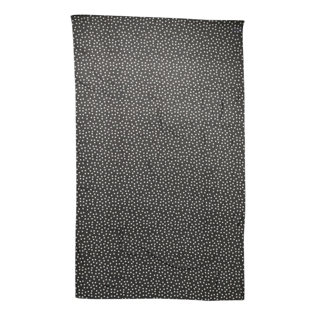Dolce & Gabbana Black Polka Dots Polyester Wrap Shawl Scarf