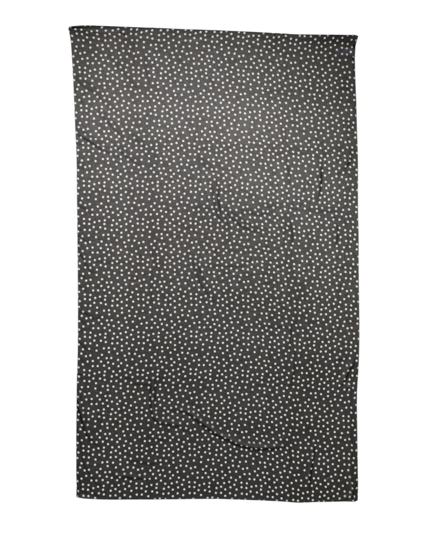 Dolce & Gabbana Black Polka Dots Polyester Wrap Shawl Scarf Dolce & Gabbana