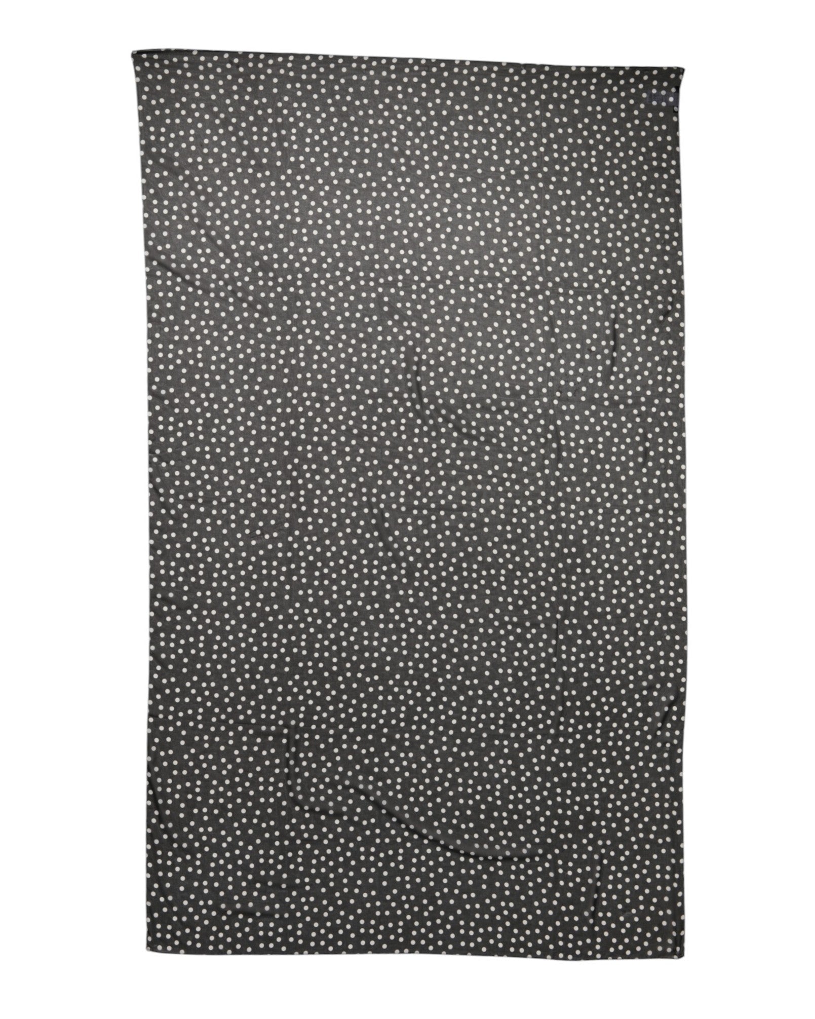 Dolce & Gabbana Black Polka Dots Polyester Wrap Shawl Scarf Dolce & Gabbana