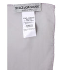 Dolce & Gabbana Purple Silk Rectangle Wrap Shawl Scarf