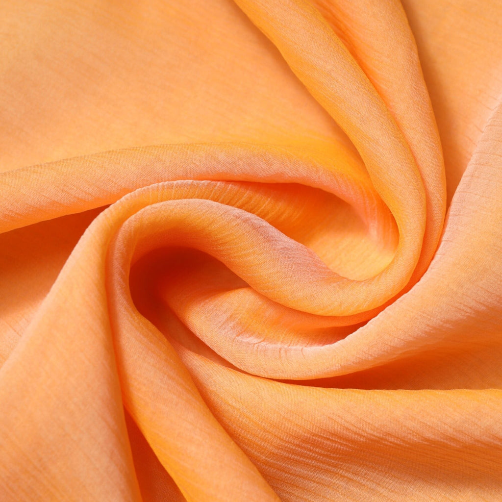 Dolce & Gabbana Orange Silk Rectangle Wrap Shawl Scarf