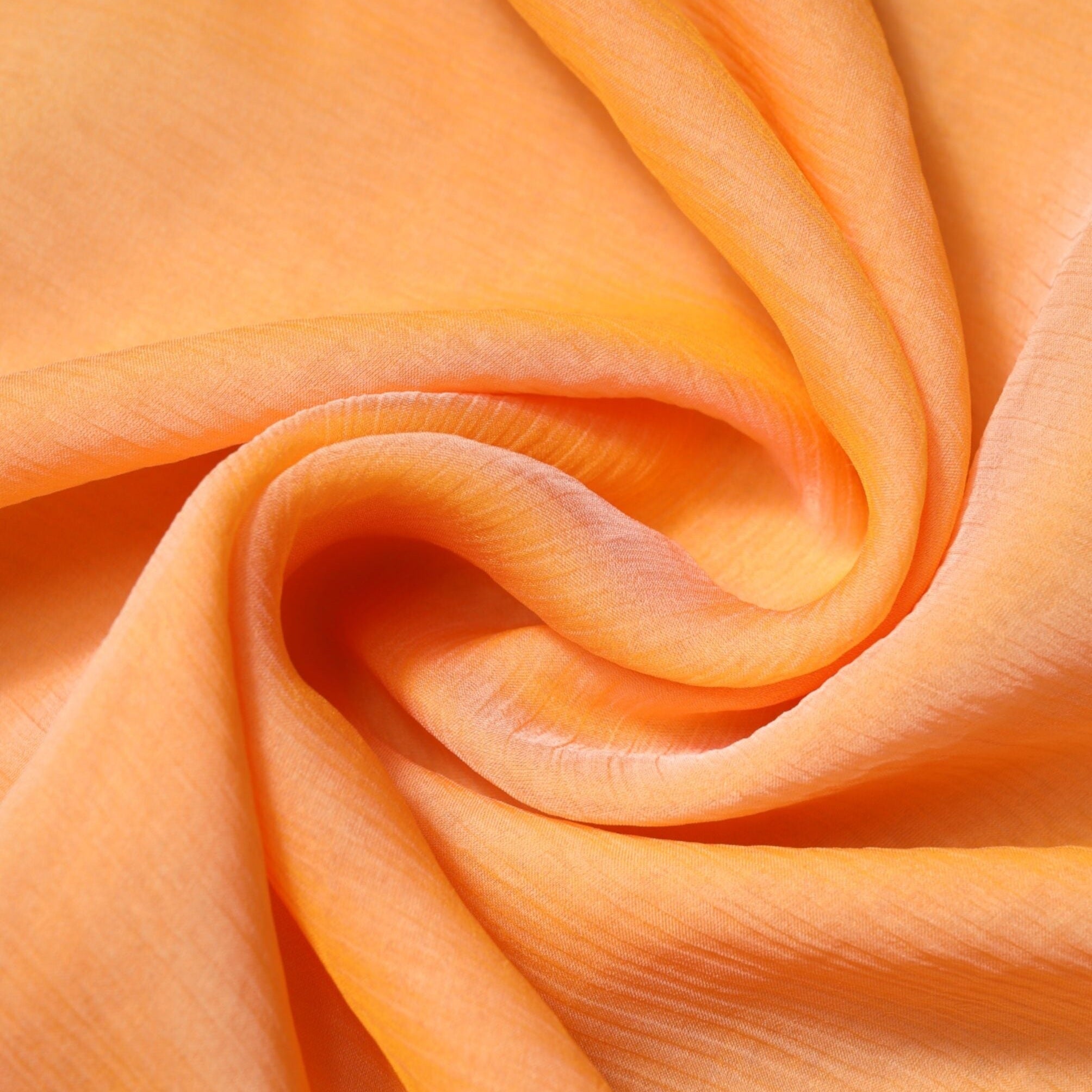 Dolce & Gabbana Orange Silk Rectangle Wrap Shawl Scarf