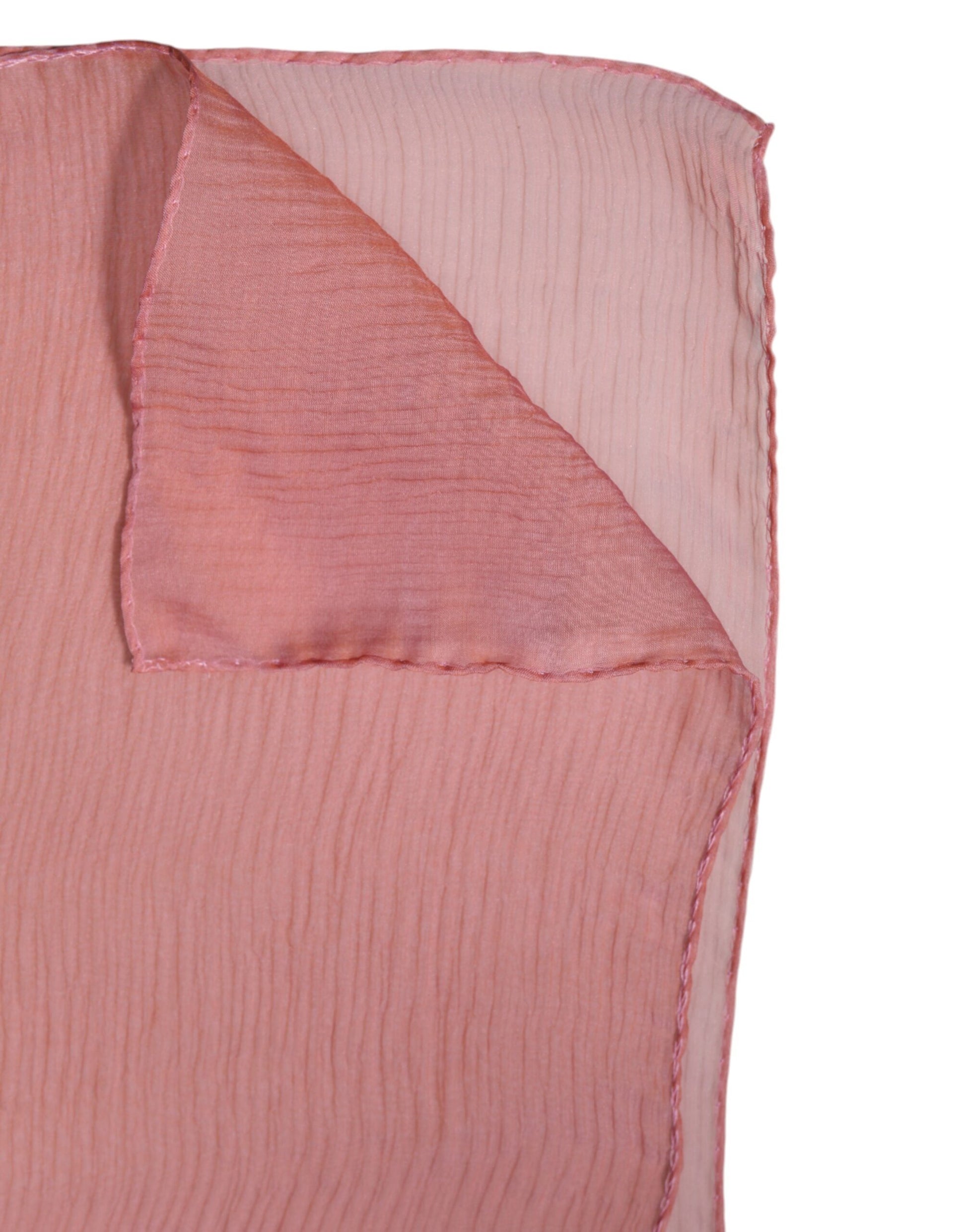 Dolce & Gabbana Pink Silk Rectangle Women Wrap Shawl Scarf