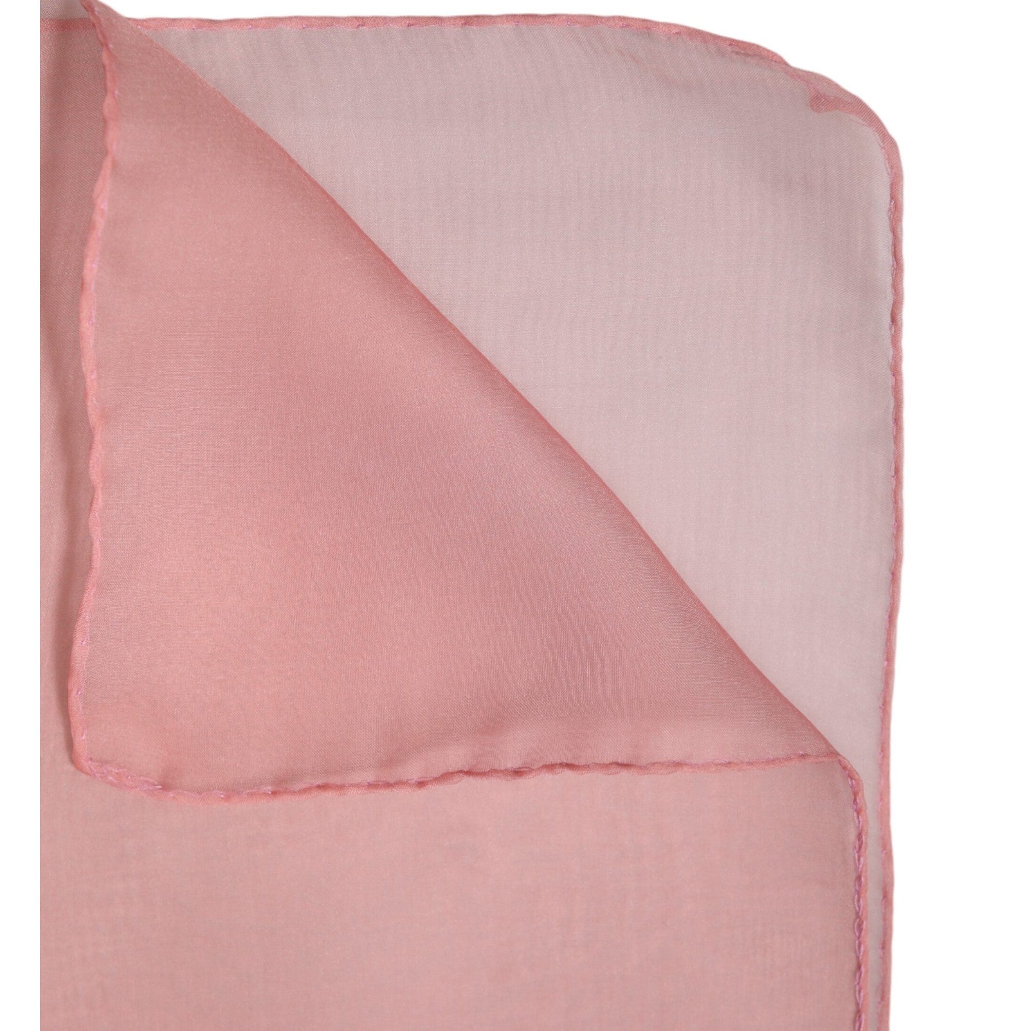 Dolce & Gabbana Pink Silk Rectangle Women Wrap Shawl Scarf