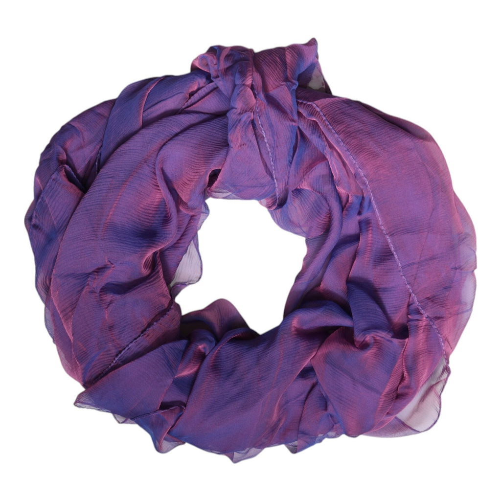 Dolce & Gabbana Purple Silk Rectangle Wrap Shawl Scarf