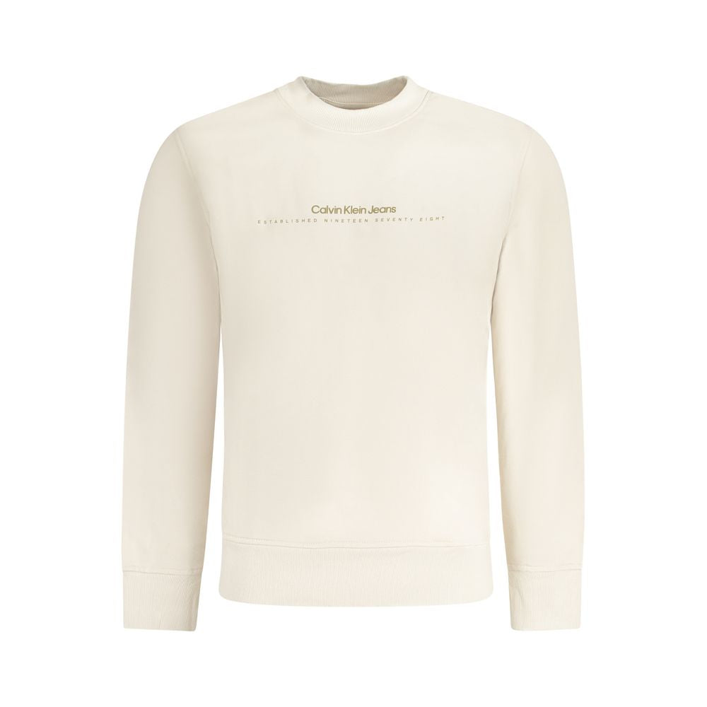 Calvin Klein Beige Cotton Men Sweater Calvin Klein