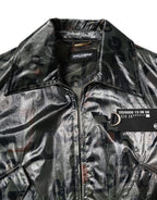 Dolce & Gabbana Green DG Logo Print Bomber Full Zip Jacket
