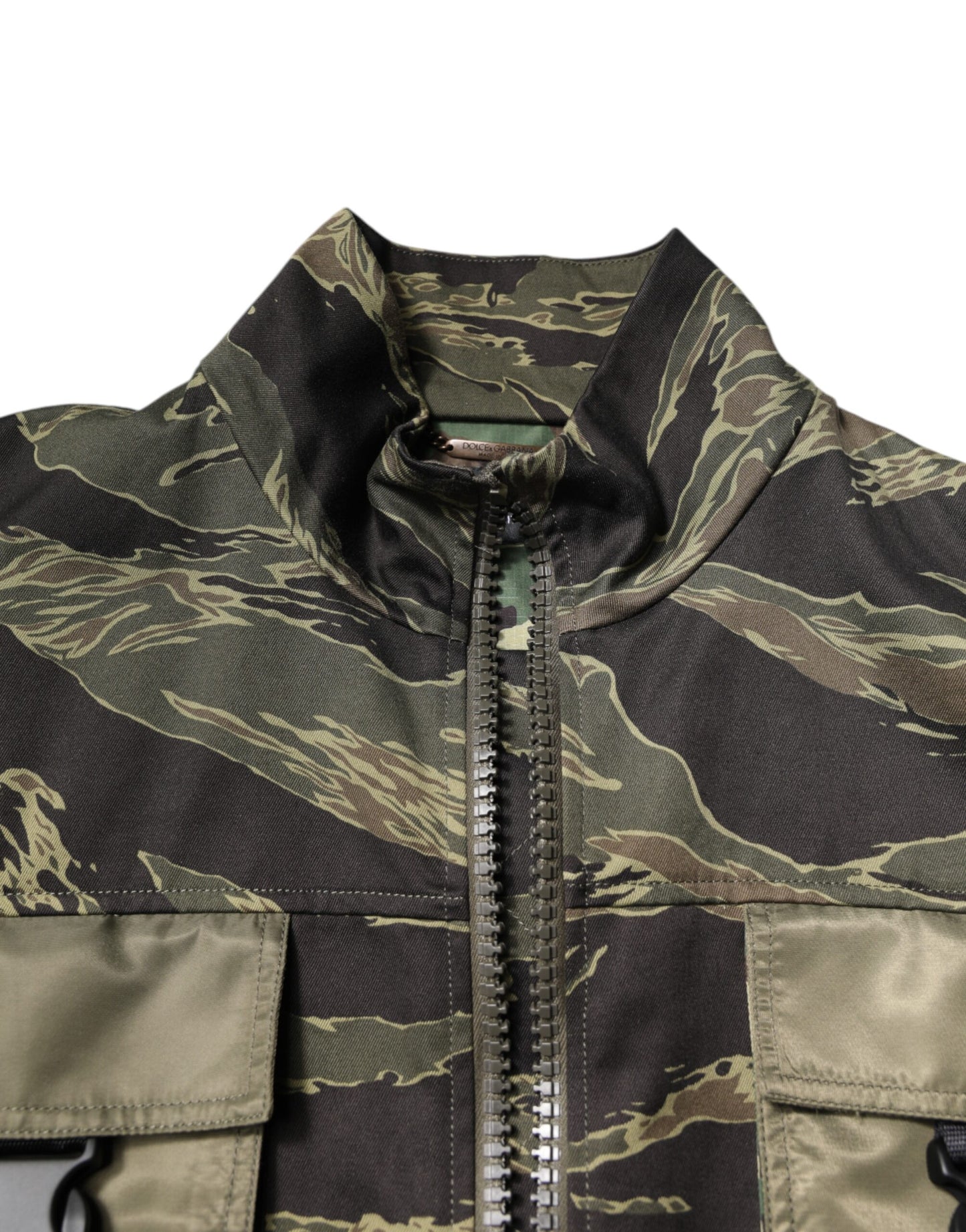 Dolce & Gabbana Multicolor Camouflage Cotton Bomber Jacket Dolce & Gabbana