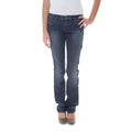 Phard Blu Cotton Women's Jean showing classic five-pocket design, fitted cut, and blue denim fabric.