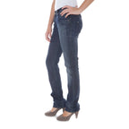 Light blue Phard cotton women's jean with classic five-pocket design and slim fit style.